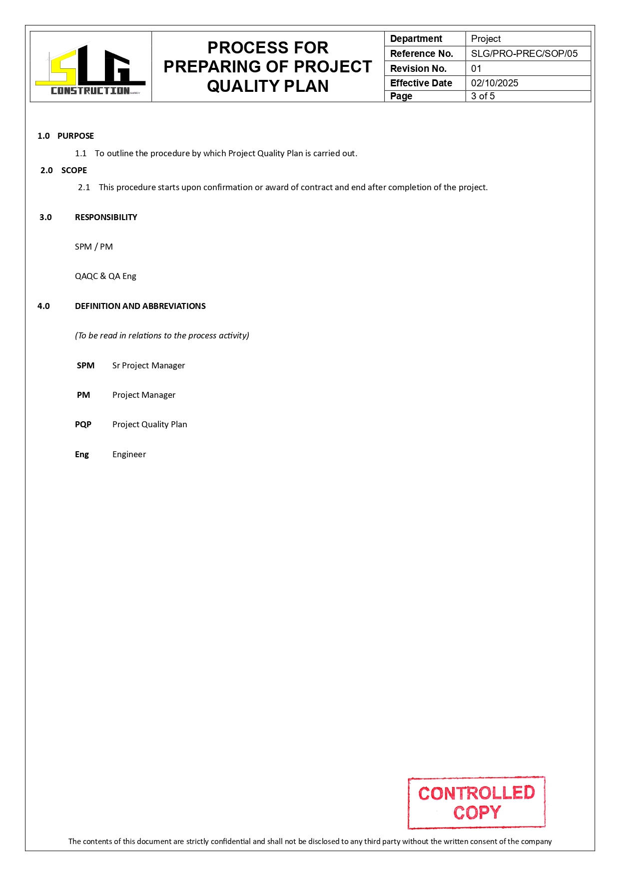 SLG-PRO-SOP Page 3